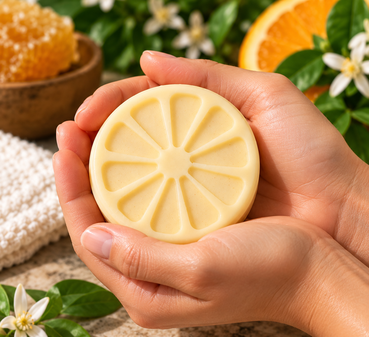 Honey ~ Citrus Beeswax Lotion Bars