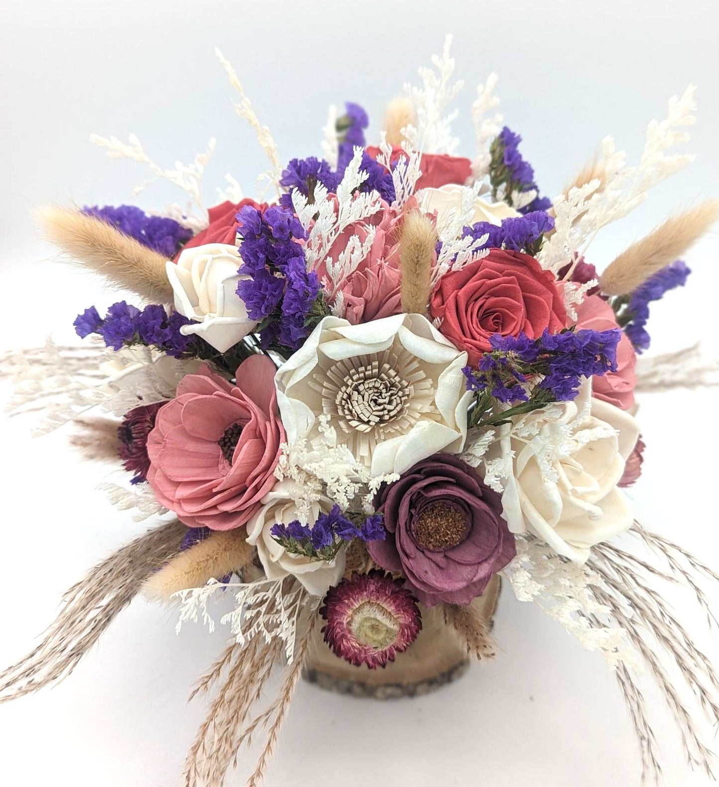 Eco Friendly Luxury Gift Set with Preserved Natural Flowers and Oil Fragrance