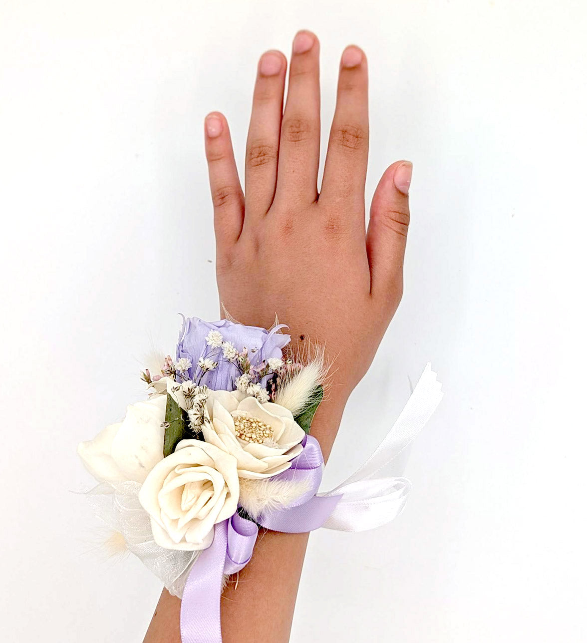 Preserved Lavender Rose Corsage or Boutonniere - Timeless Elegance for Any Occasion