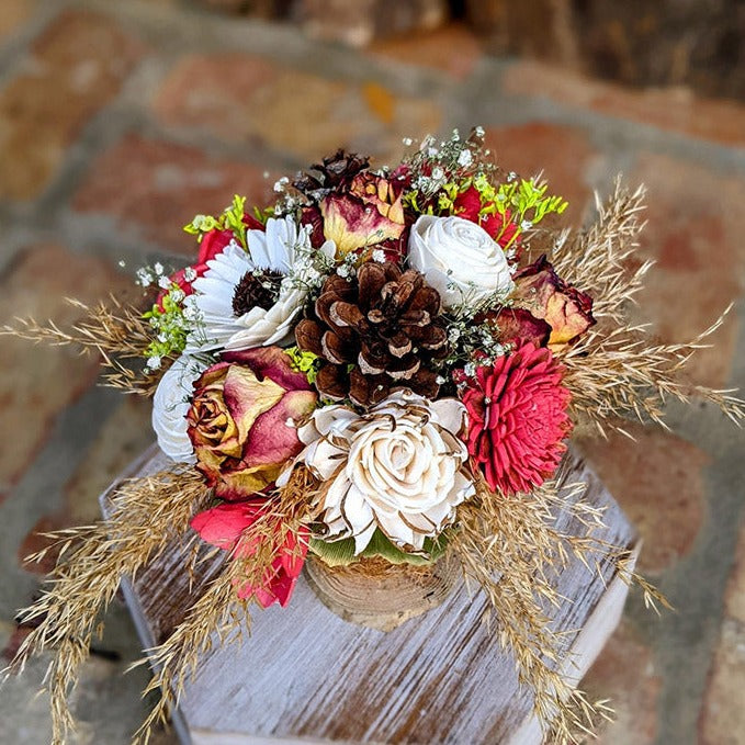 Eco-friendly Luxury Gift Set : Preserved Flower Bouquet With Fragrance