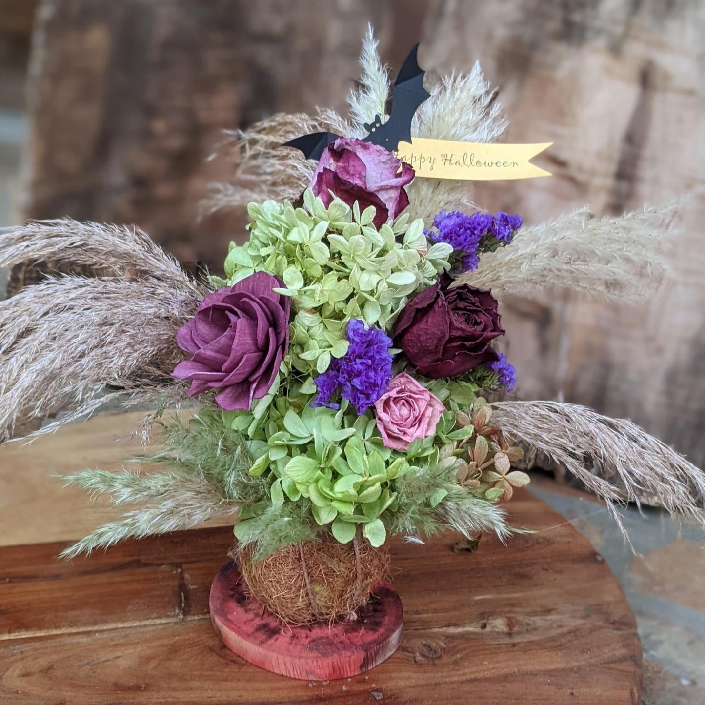 Happy Halloween Gift Set | Eco Friendly Dried Flower Bouquet With Fragrance