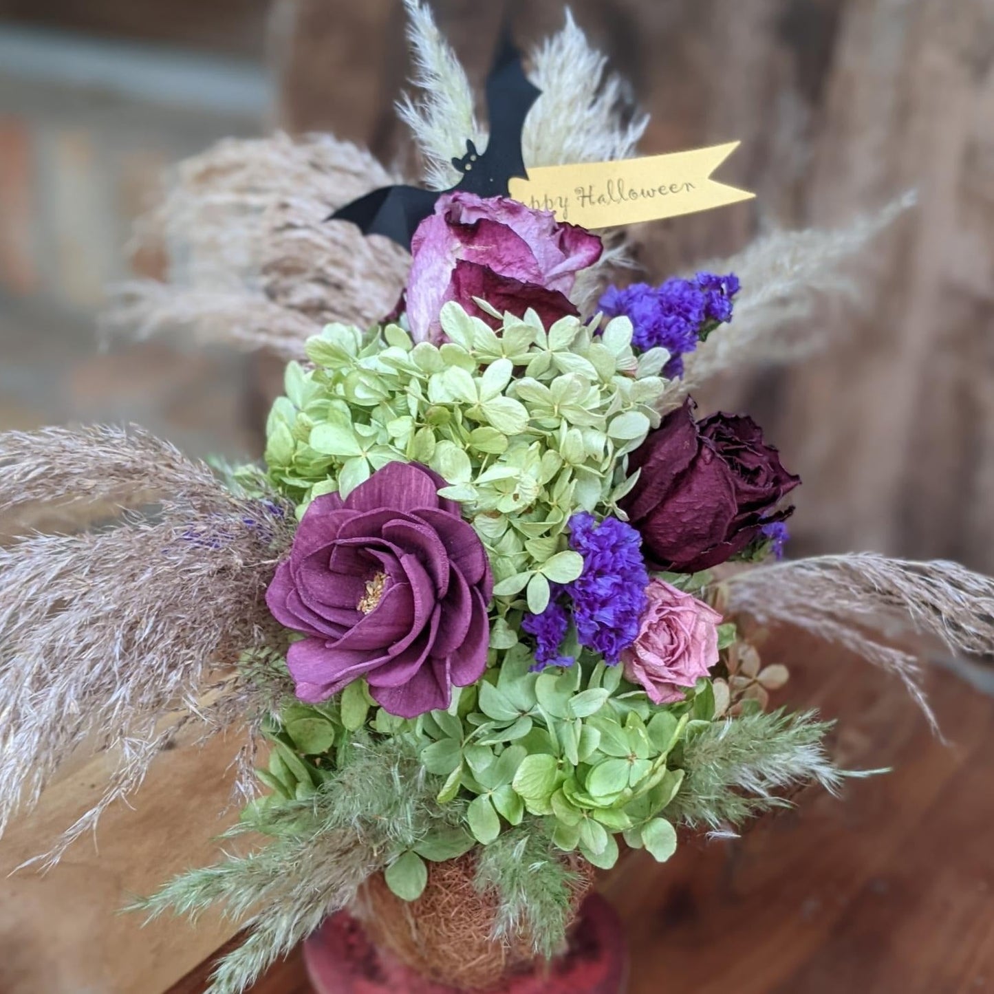 Happy Halloween Gift Set | Eco Friendly Dried Flower Bouquet With Fragrance